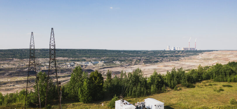 elektrownia belchatow z drona od strony kleszczowa